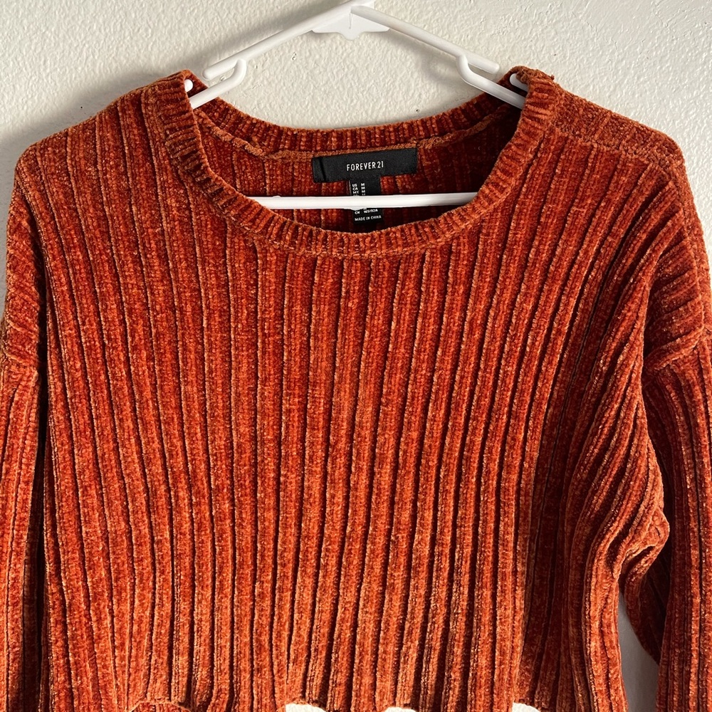 cropped copper sweater!